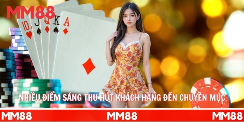 Ưu điểm thu hút người tham gia game bài MM88